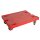 Transport roller 800 x 600 mm, red, 350 kg load capacity