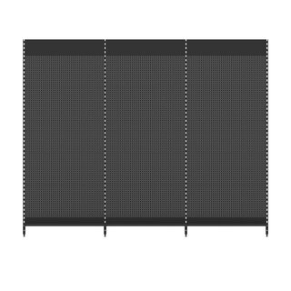 Wall shelf 240x300 cm (HxW), perforated sheet metal rear panel, anthracite