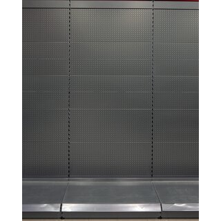 Wall shelf 240x300 cm (HxW), perforated sheet metal rear panel, anthracite